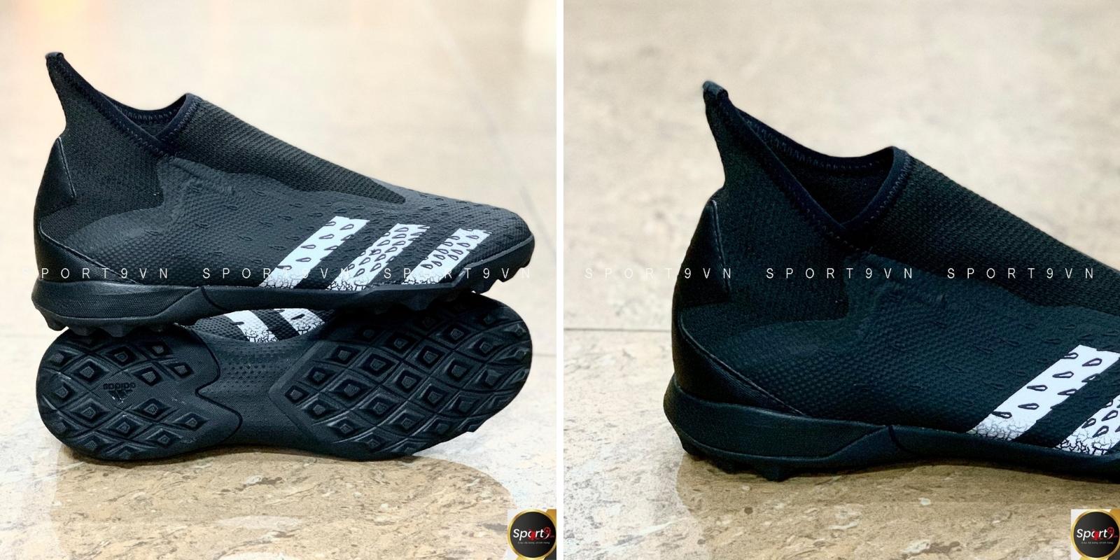 Adidas Predator Freak .3 Laceless TF Superstealth - Đen/Trắng - FY1035